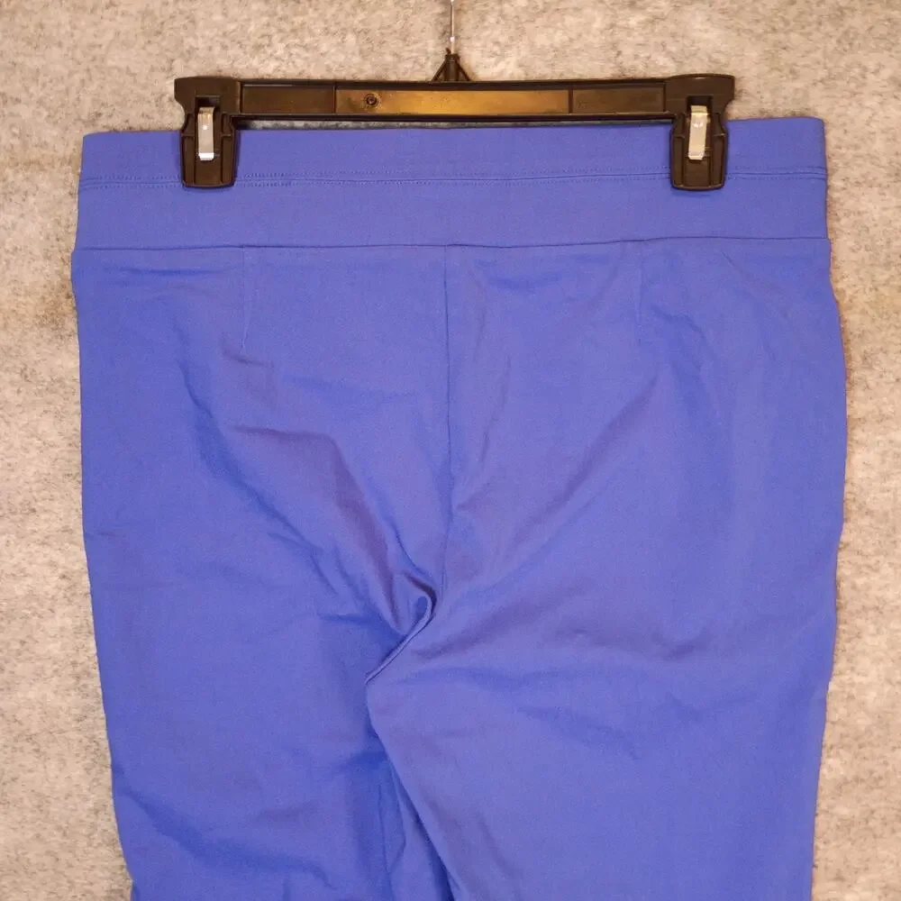 Raffaella Women's 8 Blue Stretch Pull-On Capri Pants Cropped Everyday Casual - Picture 7 of 14